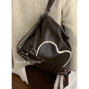 Winter Large Capacity Underarm Bag Female 2024 New Arrival Retro Fashion Special-Interest Backpack Easiest for Match Commuter Tote