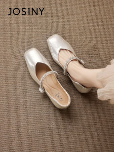 Josiny | New Spring Autumn Qipao French Style Mary Jane Flat Heel Shoes