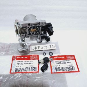 Throtelle Body Assy +Injektor Assy (KOJ) Honda GenioBeat StreetBeat DelluxScoopy Ori