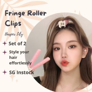 Fringe Roller (2 pieces) | Fringe Curler/ Air Bang Roller Clips / Hair Curler Clips/ Bangs Hair Roller/ Air Bangs Air Fringe Hair Rollers