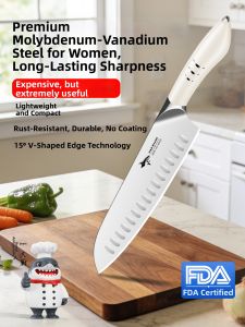 Mad Shark | Forged Kitchen Knife for Home Use Womens Meat and Vegetable Cutting