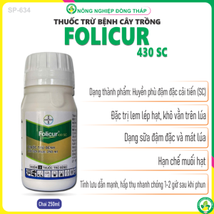 Thuốc Trừ Bệnh Cây Trồng Folicur 430SC – Dạng sữa (Chai 250ml)