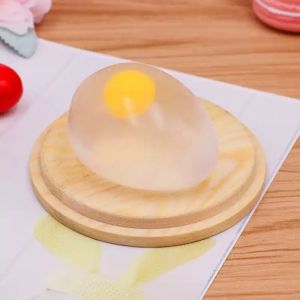 Funky Egg Squishy Ball - Clear Stress Relief Toy for Kids & Adults Anxiety Reducer Squeeze Splat Sensory Fidget Toys