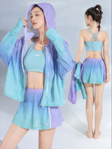 XTEP | Long Sleeve Stylish Slimming Swimsuit