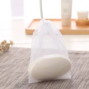 K.Soap foaming net Exfoliating foaming mesh bag Soap foam mesh Soap Mesh Foaming Net Bubble Mesh Bag Skin Clean Tool Soap foam manufacturing