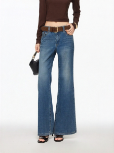 Vero Moda | Vintage Washed Flared Cotton Jeans