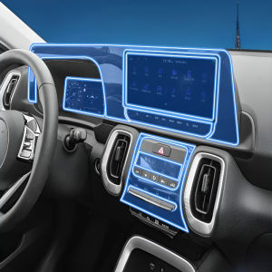 For Kia Sonet 2024 Dashboard Multimedia Navigation Transparent Anti-Scratch Protection Film Modification