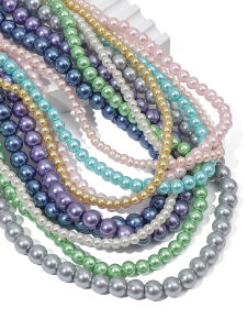 100pcs Glass Imitation Pearl Beads Loose Beads Handmade DIY Material Bracelet Necklace Earring Jewelry Accessories