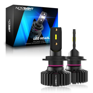 Novsight N31 9003 HB2 H4 Bóng đèn pha LED 6500K Ánh sáng LED siêu sáng trắng cho ô tô Đèn sương mù cao / thấp 50W 10000LM Cắm và chạy Trong kho 2 miếng Bảo hành 2 năm Miễn phí vận chuyển