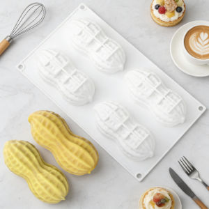 Peanuts Design 3 or 4-Cell Food Grade Silicone Bakeware Silicone Chocolate Mold French Mousse Cake Mould Kitchen Dessert Tools