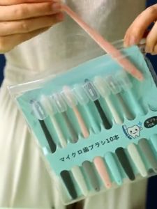 10pcs Toothbrush Set Charcoal Soft Toothbrushes Adult soft bristles toothbrush