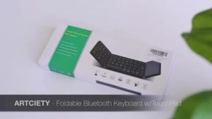 Pocket Portable Tri-folding Touchpad Foldable Keyboard Folding Wireless Keyboard for Tablets