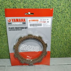 rumah kampas kopling kaki 4 + lawan dan kampas kopling motor yamaha byson jupiter mx king xabre vixion NVA ( 2015 - 2016 )