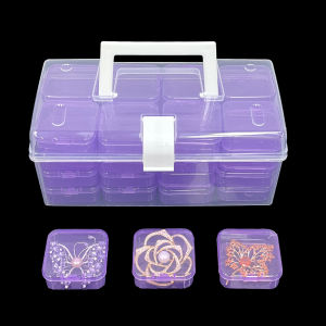 12/14/20/28/132/42 สีกล่องเก็บแบบพกพาอเนกประสงค์เครื่องประดับเย็บอุปกรณ์เก็บพลาสติก