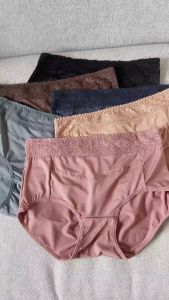 Simei อีซูน่า กางเกงชั้นในสตรี ผ้าสวมใส่สบาย ระบายอากาศ ขอบเอวลูกไม้ ต้านเชื้อแบคทีเรีย ไม่ติดผิวหนัง กางเกงในผู้หญิง