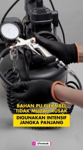 TORA Selang Recoil PU Hitam 9 Meter - Selang Angin Kompresor