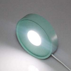 Colorful Charging Glowing Base round Touch USB Interface Night Light Aromatherapy Crystal Stone Lamp Base Home Decor Accessories