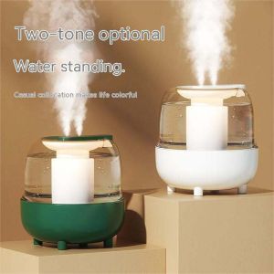 Large Capacity 4L Humidifier Usb Ultrasonic Aroma Diffuser With Cool Mist For Bedroom Home Plants Purifier Mute Double Spray