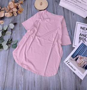 ÁO THUN NỮ FOM RỘNG CỔ V