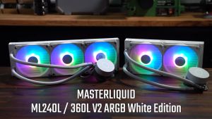 Tản nhiệt Cooler master ML360L V2 ARGB white Edition - Hàng Chính Hãng