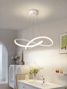 HUIPU ZHAOMING | Sleek Modern Dining Pendant Light Round Ring