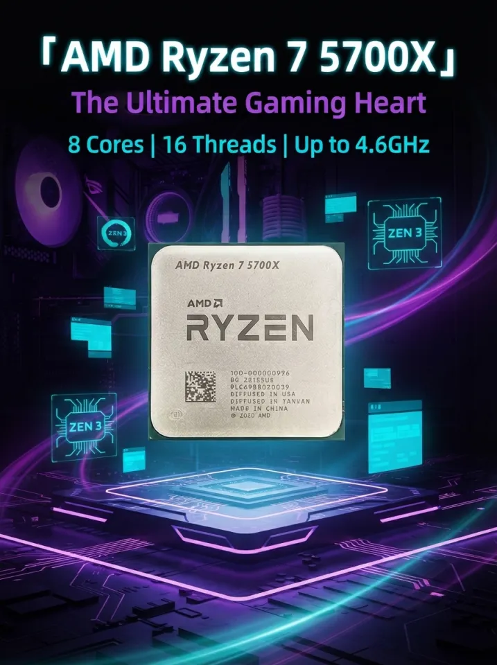 AMD | AMD Ryzen 7 5700X Socket AM4 Desktop Processor 8-Core 16