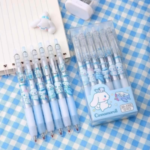 Pen Dakwat 玉桂狗按动中性笔 Cinnamoroll Gel Ink Pen 1PC 0.5mm 金属按动笔卡通可爱学生文具办公签字笔 Cute Pen Student Stationery