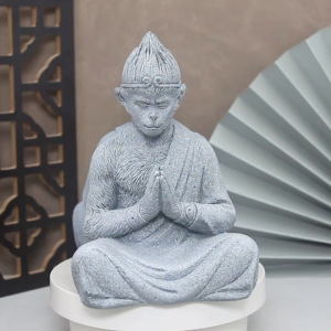 ตกแต่งตู้ปลา ราชาลิง รูปปั้นหิน เอาชนะนการต่อสู้ ดีไซด์สุดน่ารัก สําหรับตกแต่งบ้าน และ ตู้ปลา