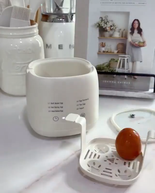 HOMEKING | Electric Egg Boiler Egg Cooker 300W 4 Egg Boiler Capacity Automatic Quickly Cooked Multifunctional Egg Steamer煮蛋器 Egg Cooker Multifunctional Four Egg Boiler Steamer Boiling Machine Household Automatic Power Off Egg Steamer 煮蛋器