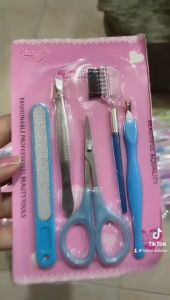 Manicure Pedicure Set 5 in 1: Alat Perawatan Kuku & Wajah Profesional