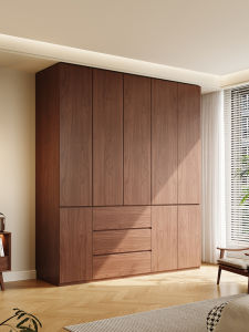 Vintage Style Eco-friendly Solid Wood Wardrobe Storage Cabinet