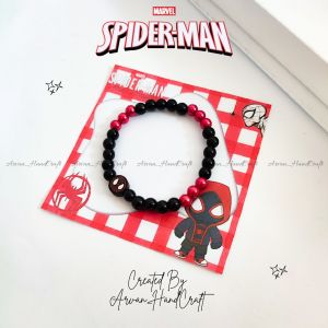 Gelang Spiderman Mutiara Ringan // Gelang Couple Spiderman Mutiara Sintetis