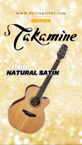Takamine Acoustic Guitar GN20 CE Natural Satin Solid Cedar Top Okoume Side and back