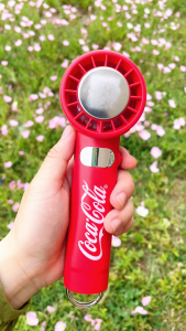 Coca Cola Ice compress Portable Cooling Fan handheld fans USB Rechargeable mini fan 100 Speeds Adjustable for TravelCampingOutdoor