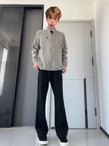 Quần Ống Đứng American Style Cho Nam Mùa Hè Quần Ống Rộng Xếp Nếp Quần Ống Rộng Phong Cách Đường Phố Quần Ống Đứng Màu Đen