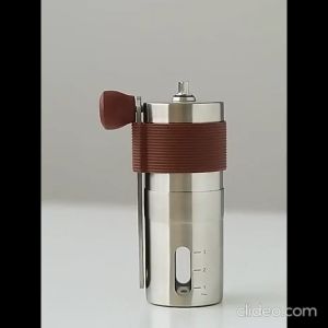 Portable Coffee Grinder Stainless Steel with Black Ceramic Burr | Adjustable Grind Size