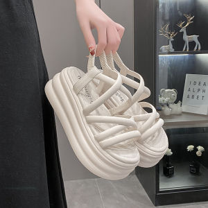 DINGMUYI | Thick-soled Slip-on Sandals