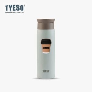 TYESO | Bình Nước Giữ Nhiệt Bằng Thép Không Gỉ Tyeso 500ml Kiểu Dáng Tròn Mờ Ly Cà Phê Du Lịch Thân Thiện Với Môi Trường Giữ Nhiệt 12-24 Giờ