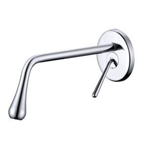 BANGPU | Black Nordic Hot Cold Full Copper Single Handle Wall Mounted Concealed Valve Faucet
