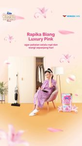 Rapika Luxury Pink 250ml / Luxury Gold 250ml / Pelicin Pakaian / Pewangi Pakaian / Klin / Biang Wangi / Refill / Moencul