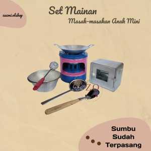 Set Kompor Anak Mini /Mainan Masak-masakan anak Bisa Menyala/ Free Sumbu