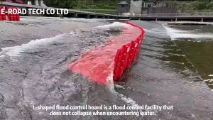 Flood Barrier Flood Protection Emergency Flood Barrier L Shaped Barrier (Color : Red) (Size : 1pc)