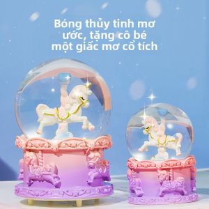 Hộp Nhạc Pha Lê Dễ Thương Cho Bé Gái Trang Trí Bàn Pha Lê Hình Trái Tim Dễ Thương Trang Trí Phòng Ngủ Cho Bé Gái Quà Tặng Công Chúa
