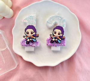 Hasbro | Multi style anime themed candles character designs 0-9 cake decorations childrens birthday parties creative holiday gifts