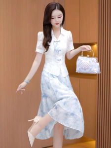 MAIMEI | New Chinese Style Two-Piece Set Dress Women Summer High-End Atmosphere Cheongsam Guangzhou Thirteenth Factory Hot Selling