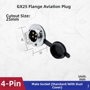 kuicc | GX25 Flange Circular Aviation Plug and Socket