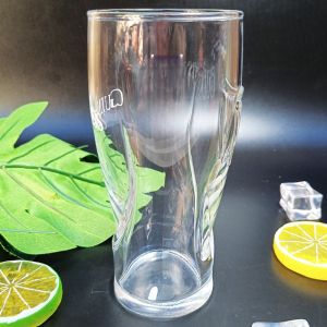 Guinness Original Beer Glass Carved High Footed Transparent Glass Cup 470ml Wave Cup French Style Beer Drinking Utensils
