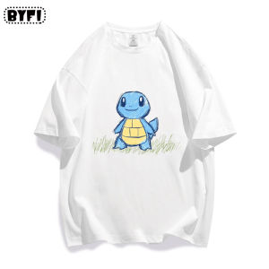 Bandai | New Pok É Mon Creative Graffiti Collaboration Short Sleeve T-shirt for Parent Child Summer Cotton Half Sleeve Casual
