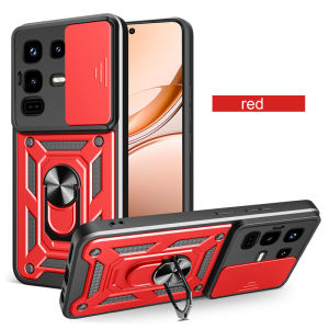 Military Slide Camera Armor Phone Cover for Infinix Note 50 Pro Plus Note 50S 50X 40X 5G 50Pro 4G Car Magnetic Ring Stand Case