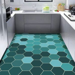 Kitchen Floor Mat Anti-Slip Oil Resistant Silicon Dendroid Full Coverage Carpet Home Use Absorbent Dirt Resistant Mat